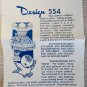 American Weekly 554 Mail Order Sewing Pattern 1950s Child's Pinafore Dress Size 2-8