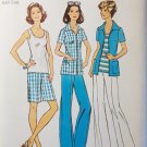 Simplicity 6984 Sewing Pattern Misses' Top Shirt Jacket Pants Shorts Size 14 1/2