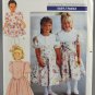 Butterick 4582 Sewing Pattern Girls' 1990s Dress Size 2-3-4