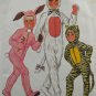 Simplicity 7683 Costume Sewing Pattern Rabbit Cat Tiger Children's Size 10