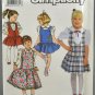 Simplicity 9757 Sewing Pattern Jumper & Blouse Children's Girls' Size A 3-6X
