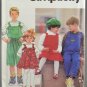 Simplicity 7960 Sewing Pattern Child's Overalls & Jumper Size AA 2-4