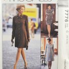 McCall's 7776 Sewing Pattern Misses' Dress Jacket Skirt Size 10-12-14 McCall's 7776 Sewing Pattern Misses' Dress Jacket Skirt Size 10-12-14