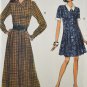 Vogue 8418 Sewing Pattern Misses' Dress w/ Front Buttons Size 12-14-16