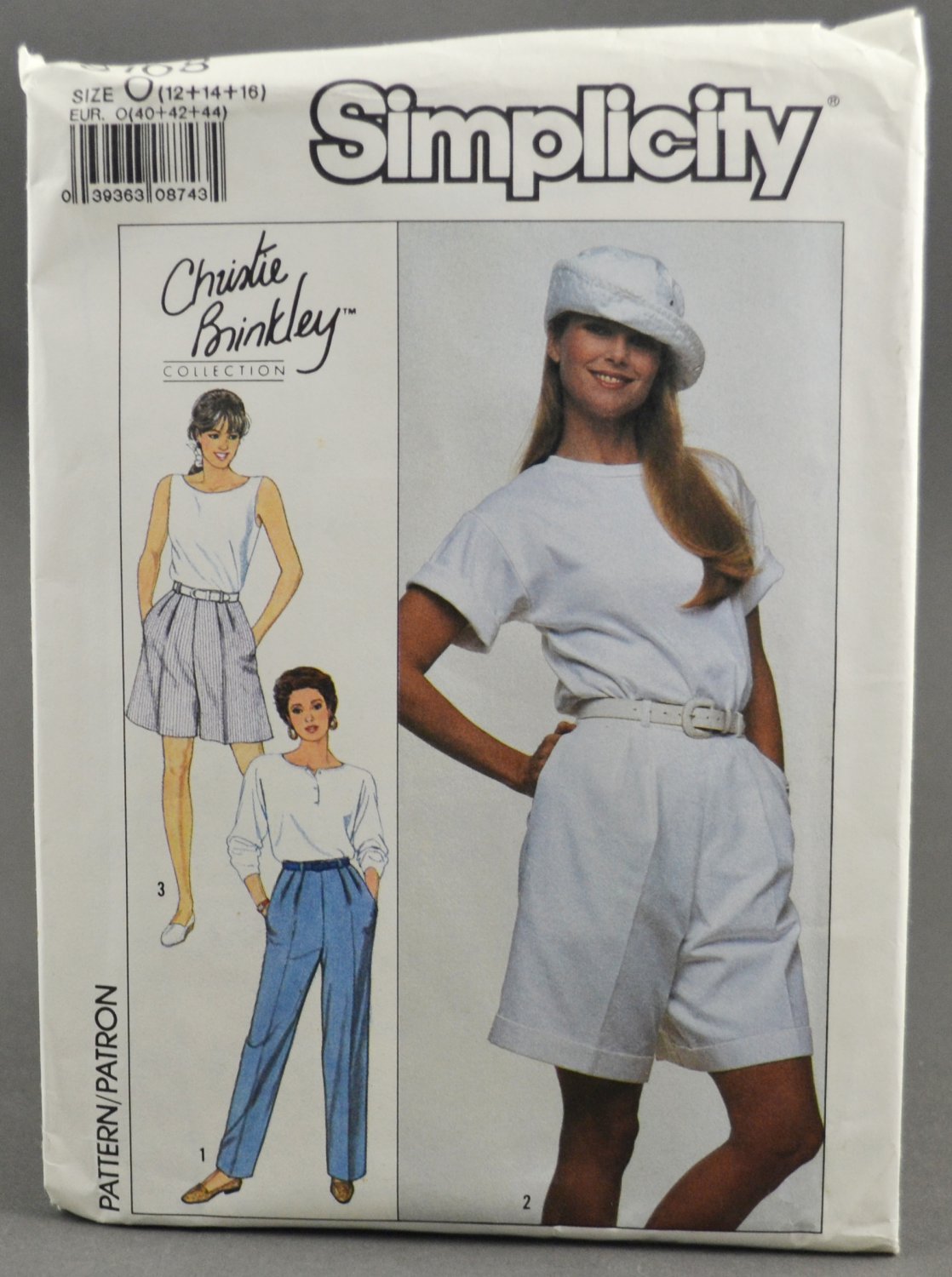 Simplicity 9108 Christie Brinkley Collection Sewing Pattern Shorts ...