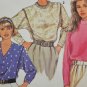 Simplicity 7582 Sewing Pattern Misses' 1990s Pullover Blouse Size 6-12