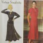 Simplicity 7620 Sewing Pattern Misses Dress & Belt Vintage Style Size 12-16