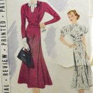 Pictorial Review 8879 Sewing Pattern Misses' 1930s Dress or Frock Size 16