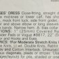 Vogue 7039 Sewing Pattern for Knits Misses' Dress Size 10
