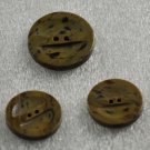 3 Vintage Olive Green w/ Black Spatter Plastic Buttons 2-Hole 3 Vintage Olive Green w/ Black Spatter Plastic Buttons 2-Hole