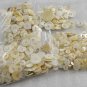 Lot of 782 Vintage White or Ivory Buttons 4-Hole 2-Hole & Shank Various Sizes