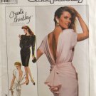 Simplicity 8944 Sewing Pattern Christie Brinkley Collection Misses' Dress w/ Plunging Back Size 10