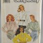 Simplicity 9924 Sewing Pattern Misses' Blouses w/ Long Sleeves Size 6-14