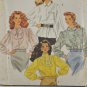 Simplicity 9924 Sewing Pattern Misses' Blouses w/ Long Sleeves Size 6-14