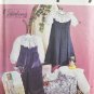 Simplicity 7591 Sewing Pattern Oliver Goodin Girl's Jumper & Jumpsuit w/ Smocking Size 2-4