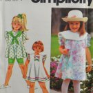 Simplicity 7726 Sewing Pattern Child's Dress Tunic Bicycle Shorts Size 2-4 Simplicity 7726 Sewing Pattern Child's Dress Tunic Bicycle Shorts Size 2-4