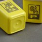 Vintage Plastic Salt & Pepper Shakers  3 Sets incl Barrel Egg Rooster