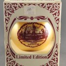 Christmas 1986 Round Glass Ornament Kettering Ohio Government Center Limited Edition