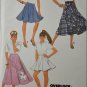 Simplicity 8629 Sewing Pattern Misses' Circle Poodle Skirt Size H 6-10