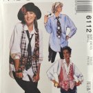 McCall's 6112 Sewing Pattern Misses' Shirt Vest & Necktie Size Small