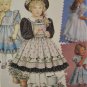Simplicity 7699 Sewing Pattern Daisy Kingdom Child's Dress & Pinafore Size 2-4