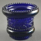 St. Clair or Summit Cobalt Blue Vintage Glass Holly Toothpick Holder