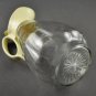 Vintage Mid-Century Glass Syrup Jar Dispenser w/ Plastic Lid