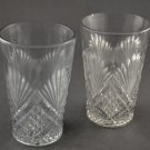 Set of 2 McKee Champion or Greentown Clear No. 75 Ice Tea Tumblers