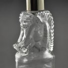 Vintage Hai Karate Glass Seahorse Crystal Clear Decanter