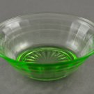 Hocking Block Optic Sauce or Berry Green Depression Glass