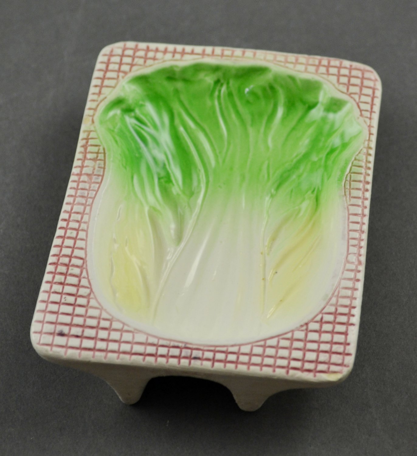 Vintage Porcelain Japan Celery Retro Spoon Rest