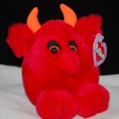 Red the Devil Puffkins Swibco Plush Bean Bag Style 6660