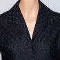 Judy Bond Vintage 60s Black Lace Blouse Top M Bust 40