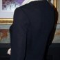 ST JOHN COLLECTION BY MARIE GRAY SANTANA KNIT JACKET BLACK CREAM SZ 2 Bust 36