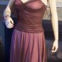 Betsey Johnson Rose Cocoa Ruched Cocktail Party Dress Size 8