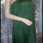 Swinging Emerald Flapper Style Costume Dancer Dress Loaded with Fringes! XL