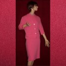 Kitten Soft 60's Vintage 3 PC Coral Wool & Kid Mohair Suit