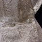 40's Gold Brocade Wiggle Bombshell Halter Vintage Dress & Jeweled Jacket Set