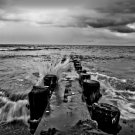 Stormy Jetty - 13x19 Print