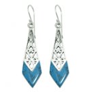 Filigree Turquoise Inlay Earing