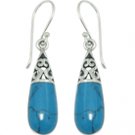 Filigree Turquoise Inlay Earing