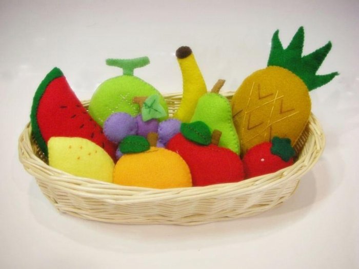 Felt Fruit Patterns and Instructions PDF Cute Easy