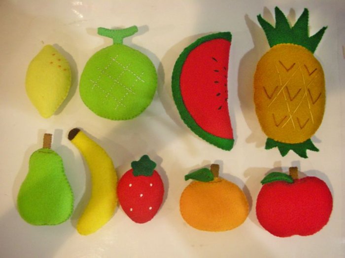 Felt Fruit Patterns and Instructions PDF Cute Easy