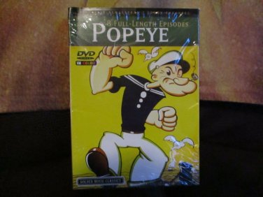 POPEYE - 8 Full-Length Episodes (DVD,2004)