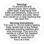 Warning Labels 2 Inch 100 pc. roll