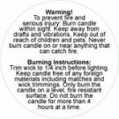 Warning Labels 2 Inch 1000 pc. roll