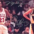 MICHAEL JORDAN & REGGIE MILLER RARE SIGNED PHOTO