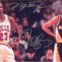 MICHAEL JORDAN & REGGIE MILLER RARE SIGNED PHOTO