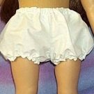 Doll Clothes fits American Girl and other 18" Dolls 3 Pairs of White Panties