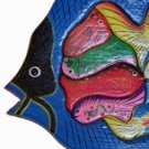 Hand Made Wooden Blue Fish with Babies Puzzle - So Beautiful, can be used as Wall Décor! Hand Made Wooden Blue Fish with Babies Puzzle - So Beautiful, can be used as Wall Décor!